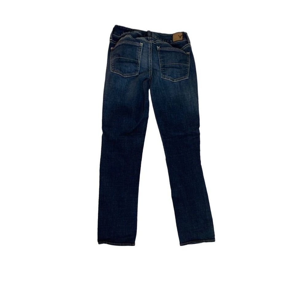 4 American Eagle Women's Jeans Straight Super Straight Denim - Picture 7 of 7